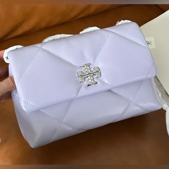 Tory Burch Small Kira Diamond Quilted Leather Convertible Shoulder Bag - Picture 10 of 14